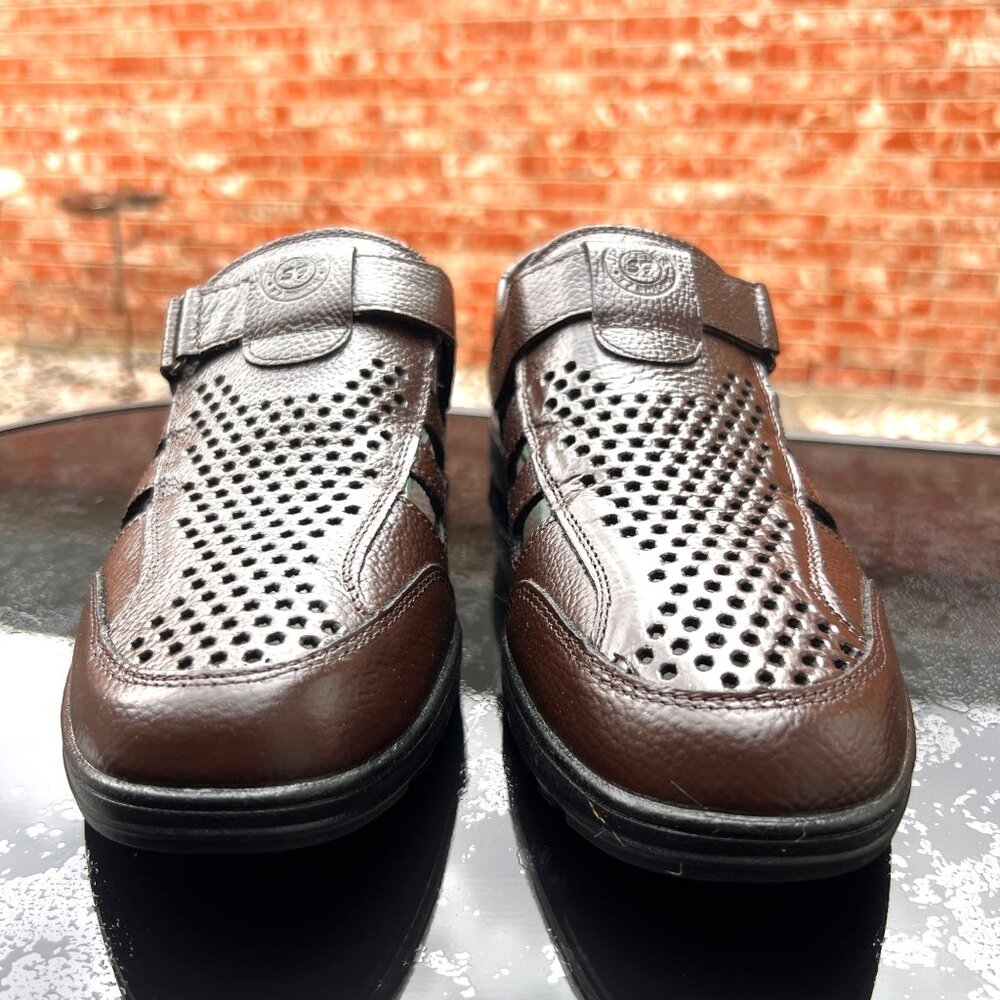 Mens 9 Casual Sandals Career Summer Breathable Leather Walking  Fisherman Shoes